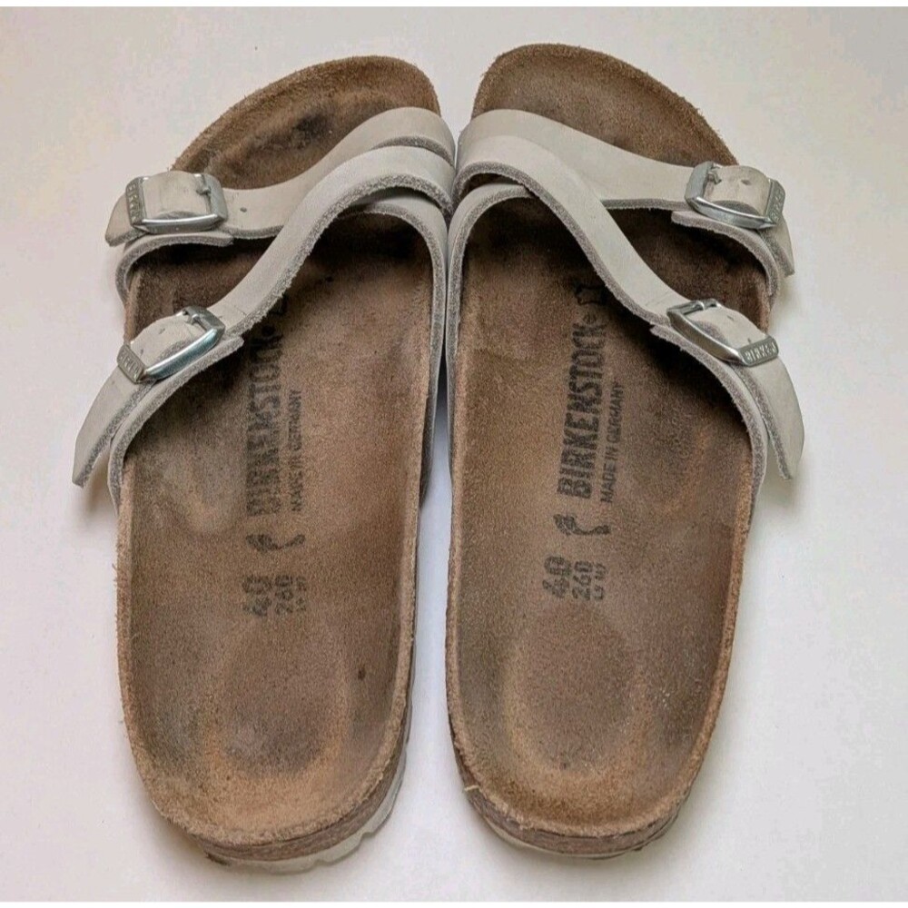 Birkenstock Womens Yao Buckle Strappy Leather Sandals Slides Sz 40 EUR 9-9.5M US - Picture 4 of 7
